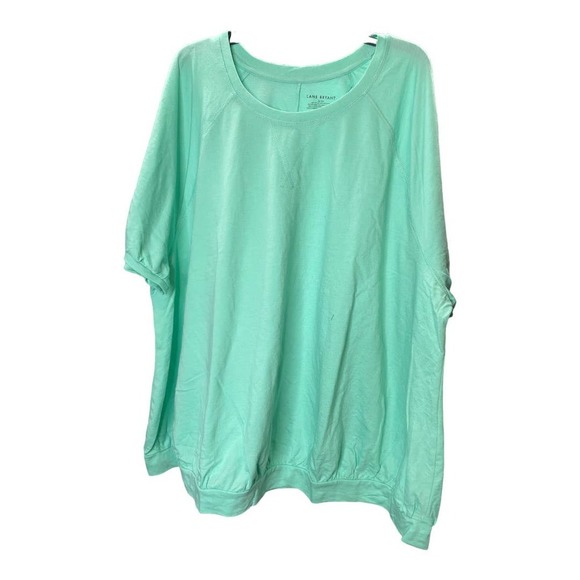 Lane Bryant Tops - NWT Lane Bryant T-Shirt 26/28 Womens Green Crewneck Short Sleeve Pullover Casual